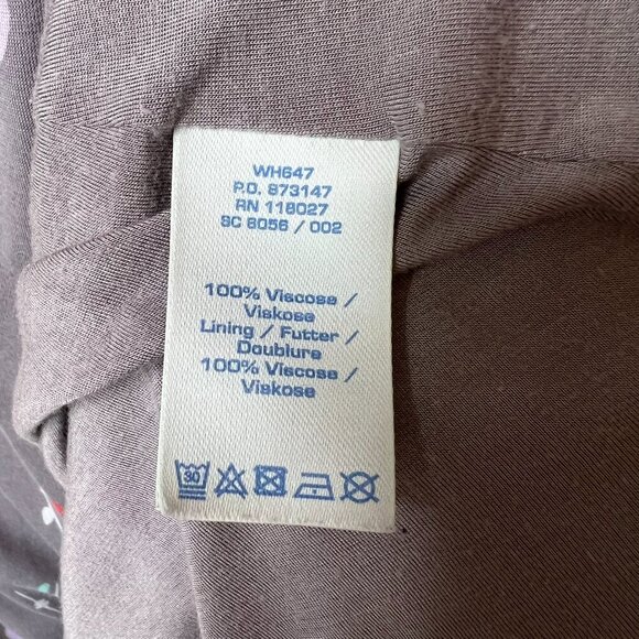 Boden Dress Womens Size 6R Gray Geometric Twist Knot Waist Detail Lined - Picture 15 of 16